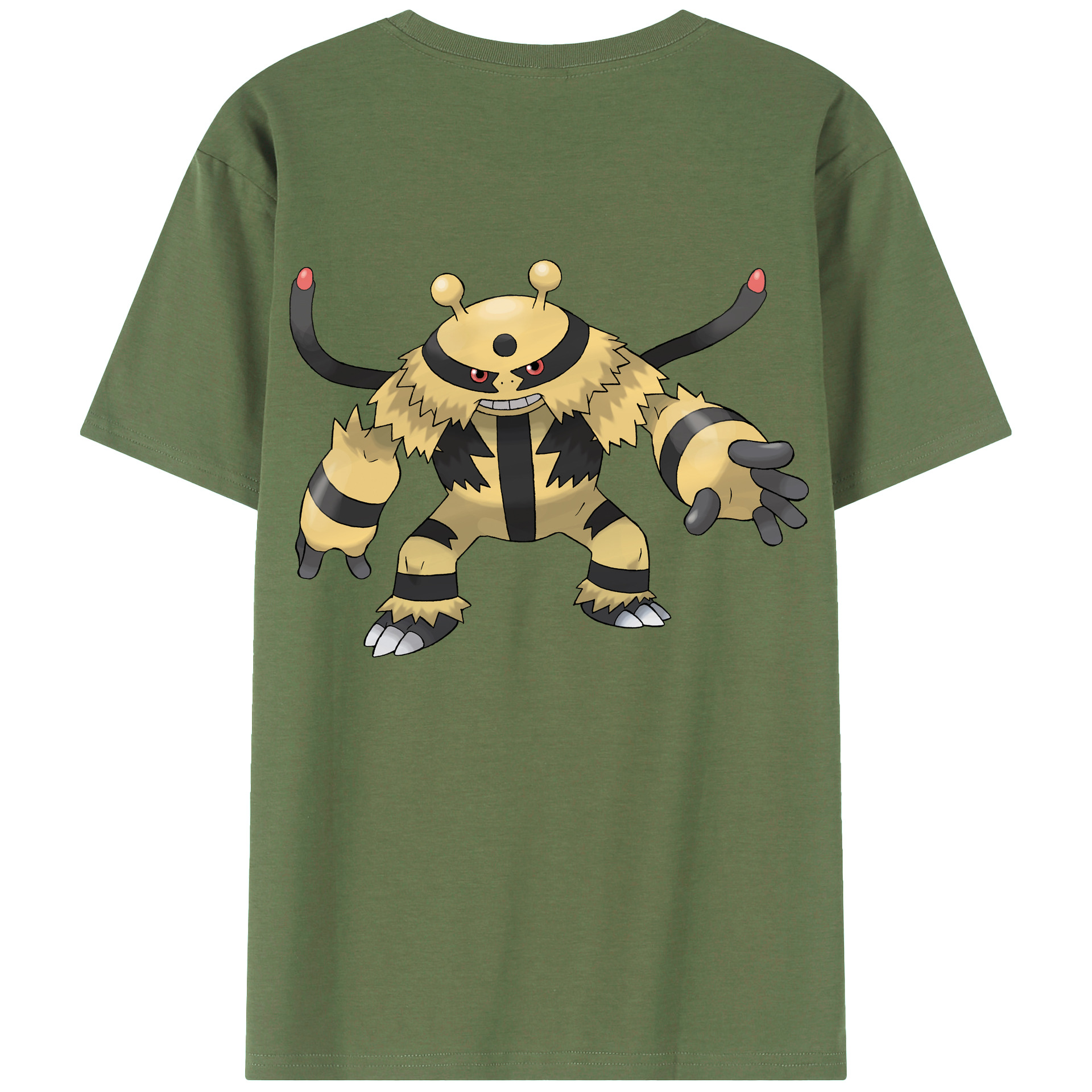 （画像用） ポケットモンスター Pokémon 綿100％ メンズ半袖Tシャツ（バックプリント） 通気性